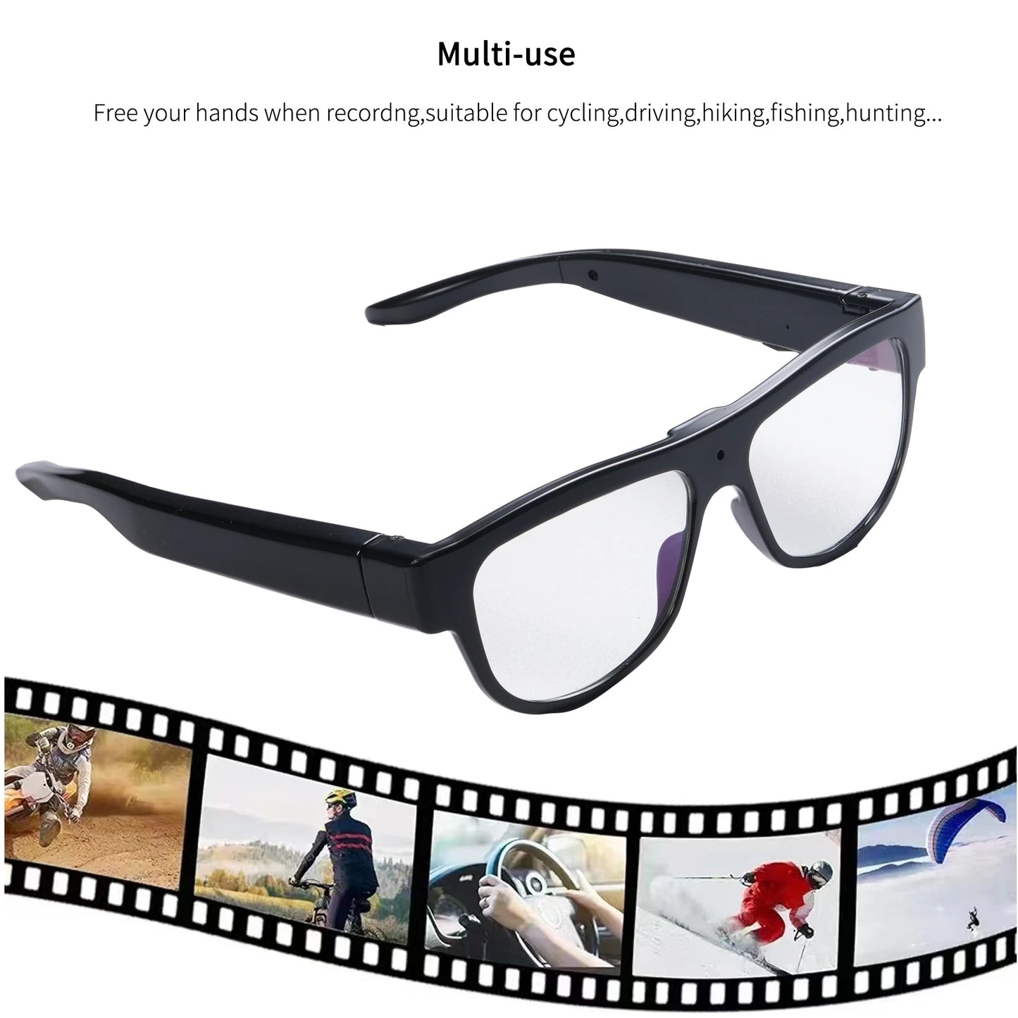 SpyGlasses - Camcorder Sunglasses Action Camera