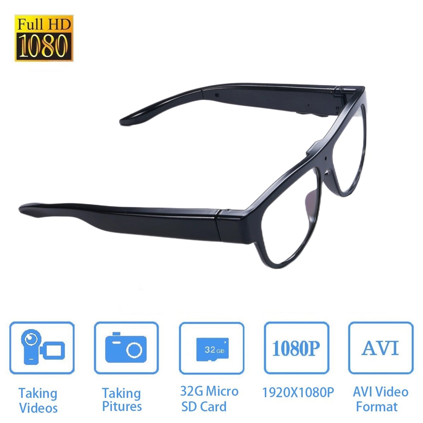 SpyGlasses - Camcorder Sunglasses Action Camera
